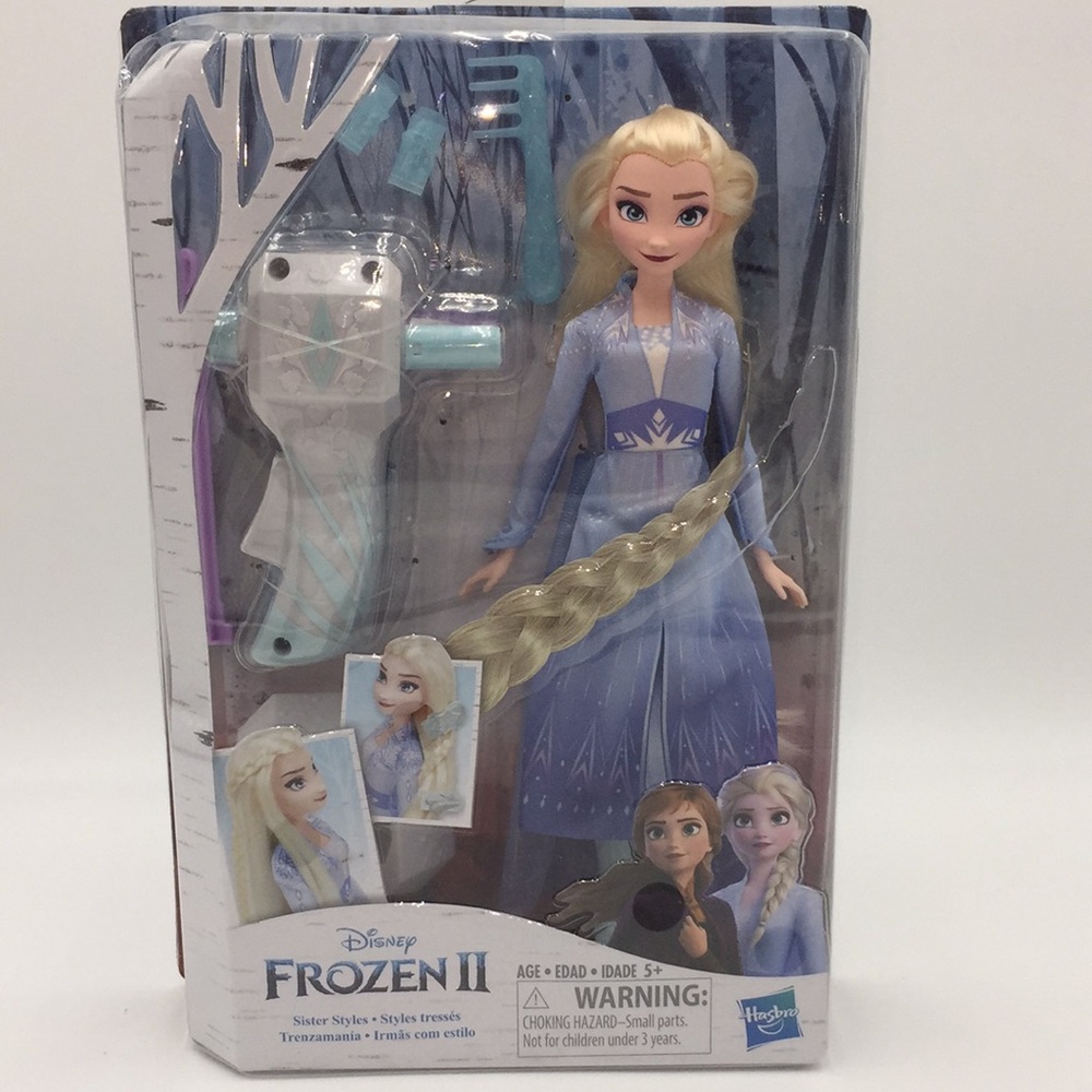 Disney Frozen 2 Sister Styles Elsa Fashion Hair Braiding Doll Set